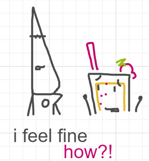 A panel from What's The Point, episode five of the Board Boards object show by Furretwalk/WalkingFurret.